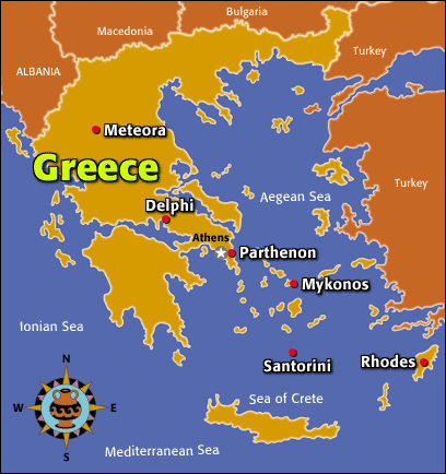 Ancient Greek Maps Boeotia And Attica Convenient To Divide Greece